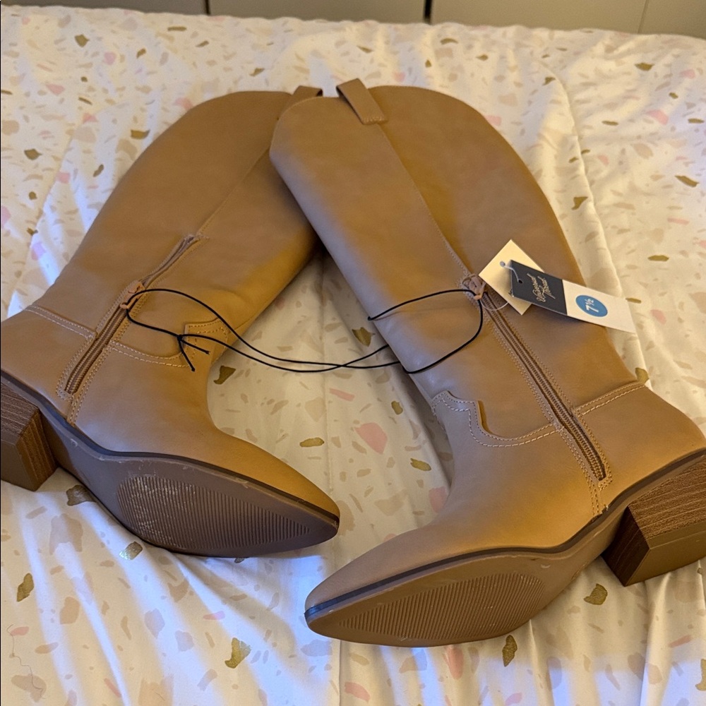 Universal Thread Tan Over the Knee Boots